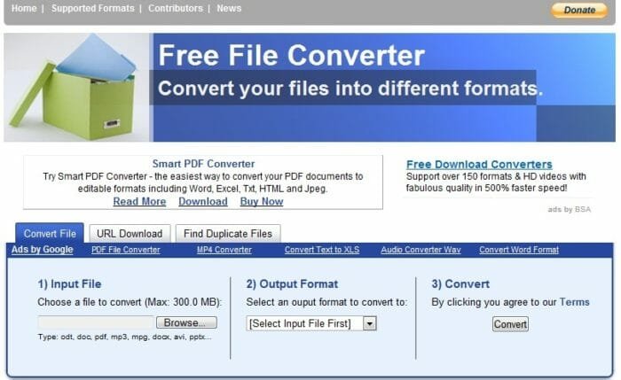 FreeFileConverter, online, free, conversion tool