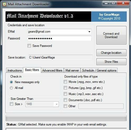 Mail-Attachment-Downloader-User-Interface