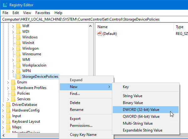 How to Enable or Disable Write Access On USB Ports in Windows