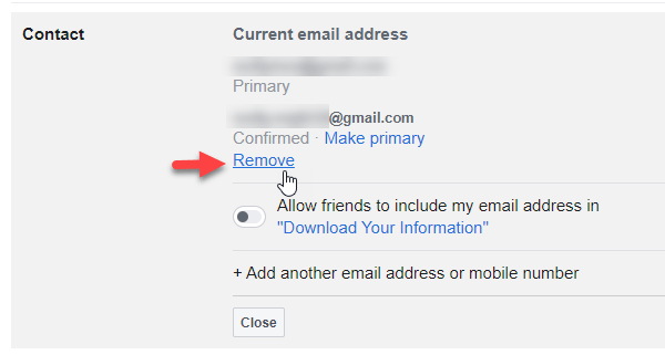How To Remove Email Address From Facebook  Profile