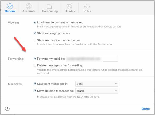 How To Setup And Use iCloud Email Forwarding