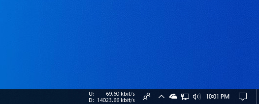 Display Internet Speed In Taskbar On Windows