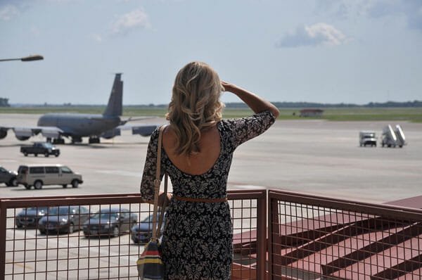 Lady at the airport