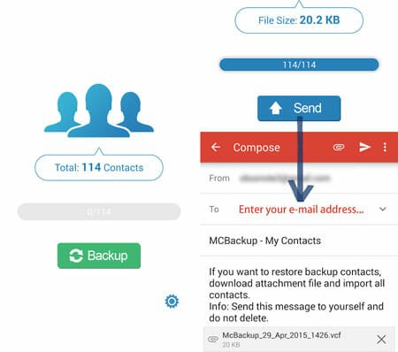 Backup And Restore Contacts Using MCBackup
