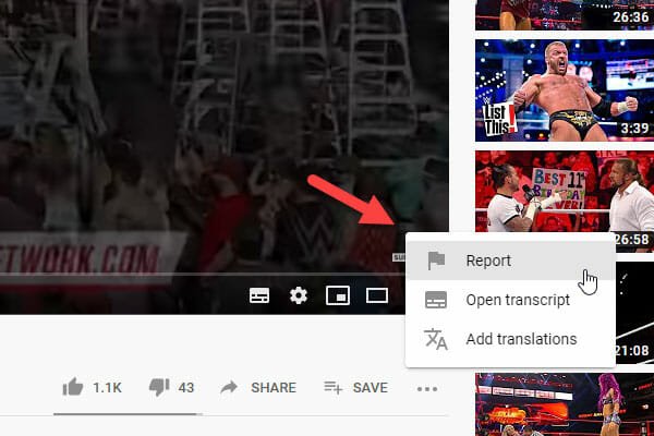 How To Report A YouTube Video