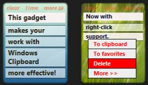 Clipboard Manager Windows Gadget