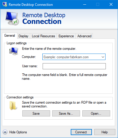 Enable Remote Desktop in Windows