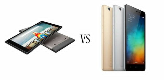 Micromax Canvas Fantabulet vs Xiaomi Redmi 3