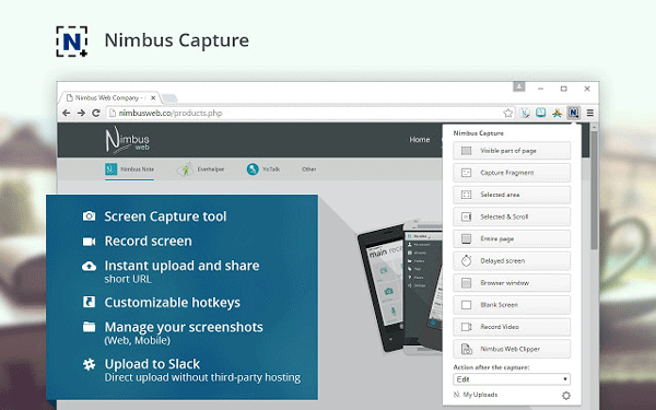 Nimbus Best Extensions to Capture Screenshots in Chrome and Firefox