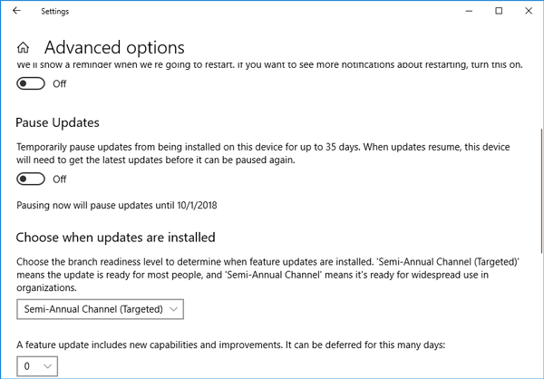 Unpausing Automatic Updates Best Ways to Stop Windows 10 Automatic Update