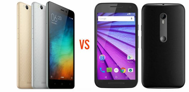 Xiaomi Redmi 3 vs Moto G 3rd Generation Detailed Comparison