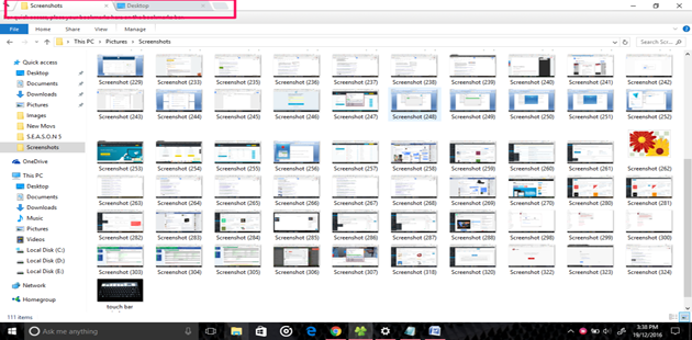 add tabs to file explorer