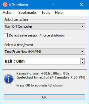 kShutdown Best Ways to Shutdown Windows at Scheduled Time