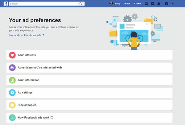 Facebook Advertisement Settings