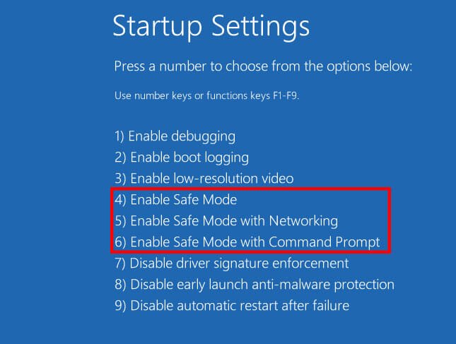 Windows 10 Stuck at Login Screen try Safe Mode