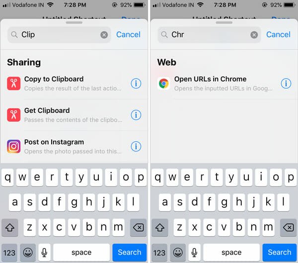 Create shortcut manually to Directly Open Links In Chrome From Any App On iOS