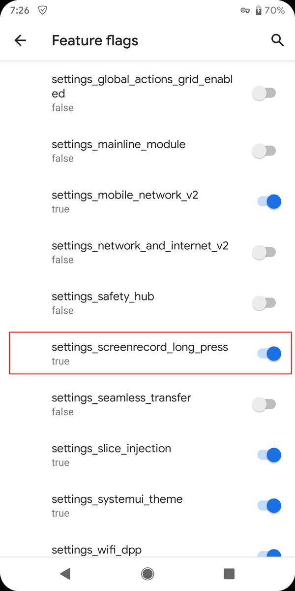 Enable InBuilt Screen Recorder In Android Q
