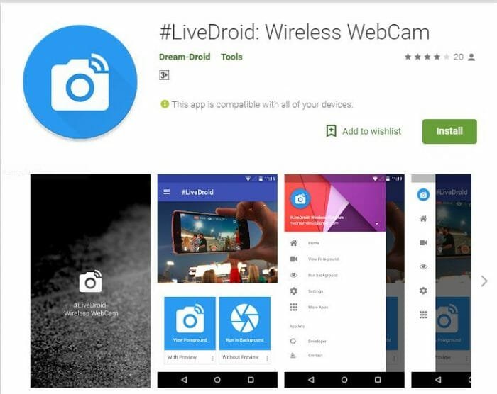 use-android-phone-as-webcam-livedroid-app-playstore