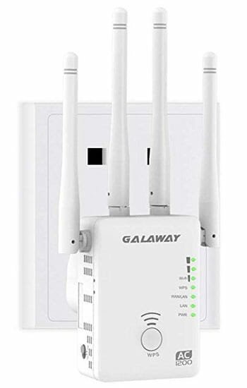 GALAWAY Upgraded AC1200 Dual Band WiFi Range Extender