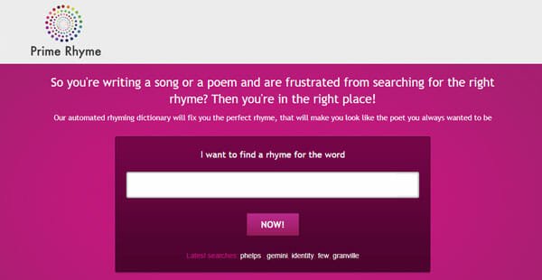 Prime Rhyme Best Sites To Find Rhyming Words