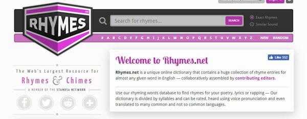 Rhymes Best Sites To Find Rhyming Words
