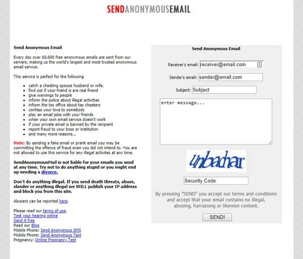 How To Send An Anonymous Email To Anyone