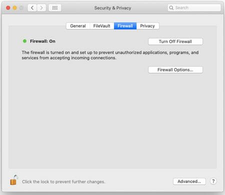 How To Turn Off Firewall On Mac