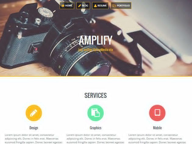 Amplify WordPress theme