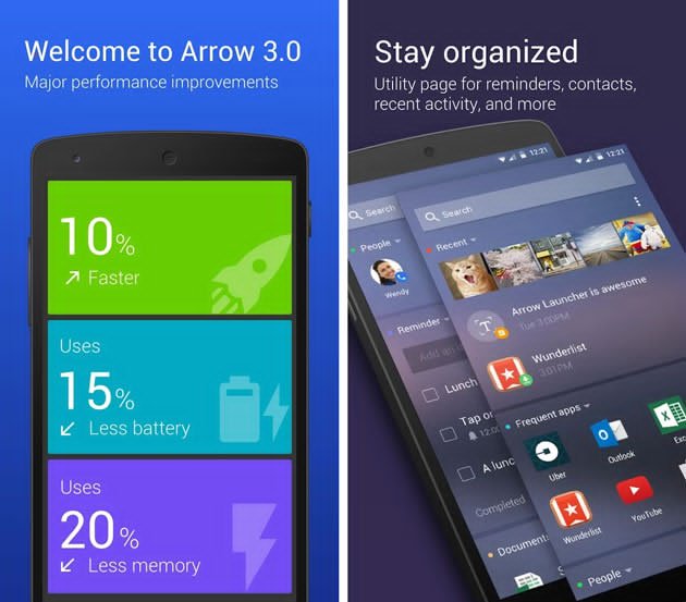 Arrow Launcher Best Free Alternatives to Google Now Launcher for Android