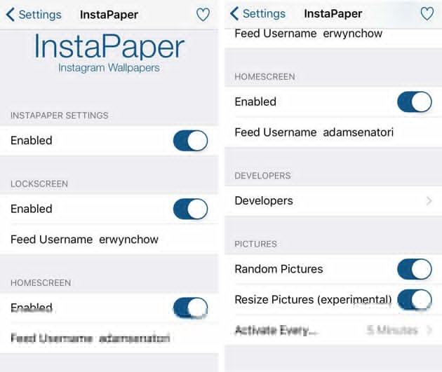 Automatically Set Instagram Image as iOS Wallpaper