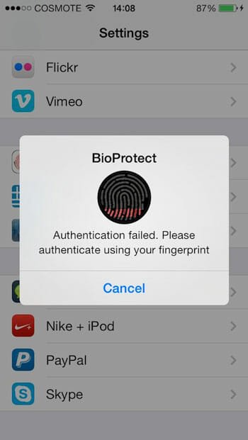 BioProtect-Authentication-Failed