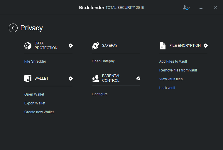 Bitdefender Total Security 2015 Privacy