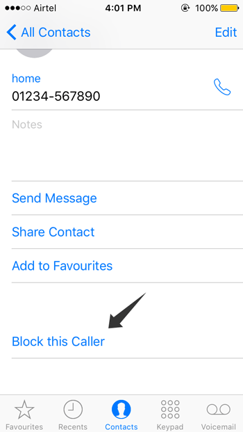 Block caller on iPhone without any app