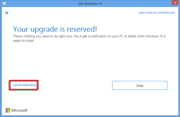 Cancel-Windows-10-reservation