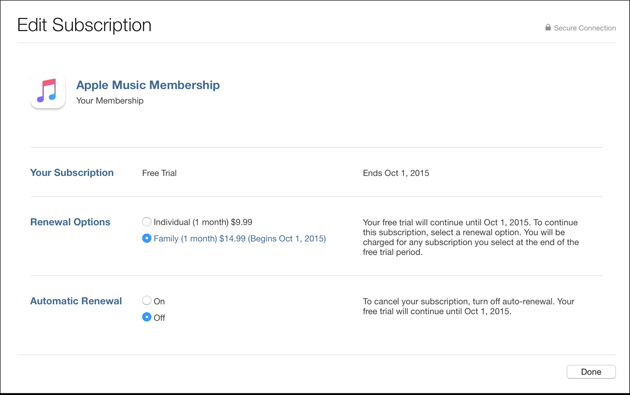 Cancel Apple Music 1 Month Free Trial Subscription