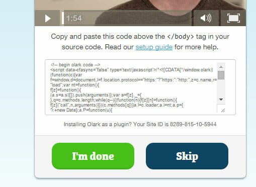 Copy Code to Verify Website