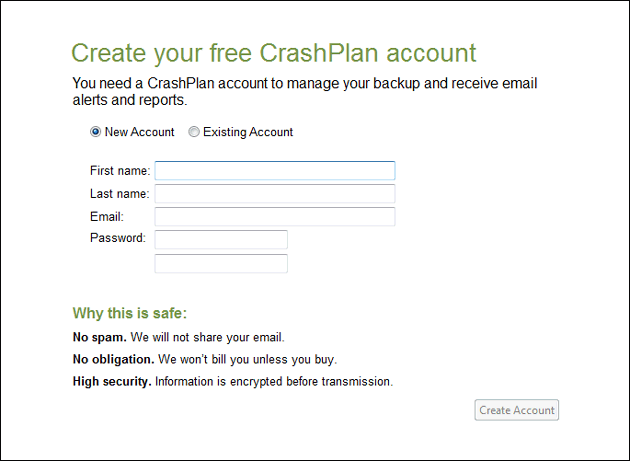 Create-CrashPlan-account