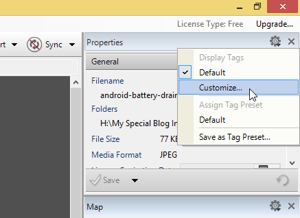 Customize EXIF Data