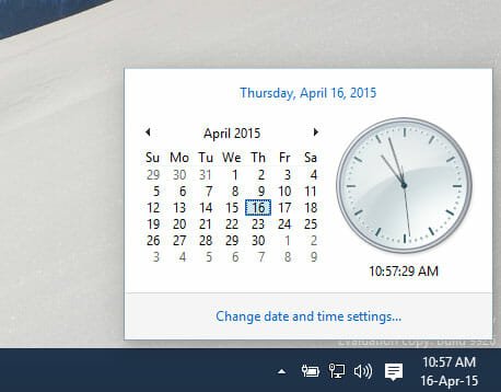 Default Windows Clock