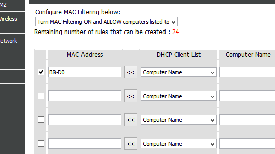 Enter-mac-Address