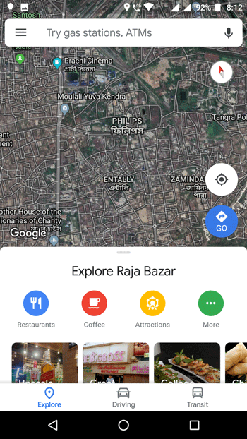 Explore Nearby with Google Maps