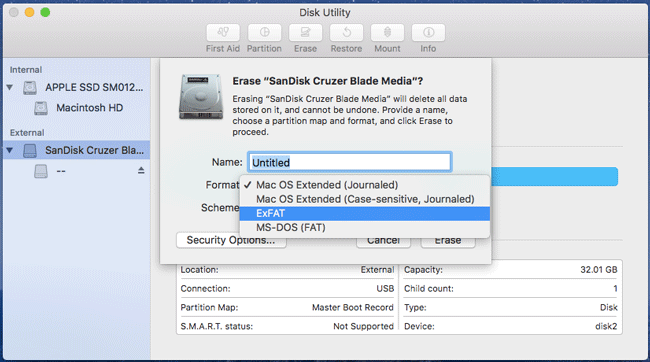 Failed to Copy Files to Pen Drive on Mac