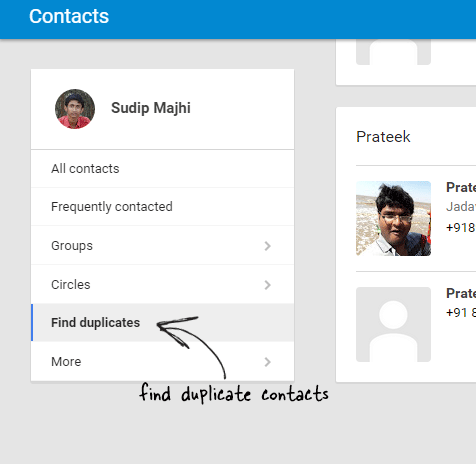 Find Duplicate Contacts