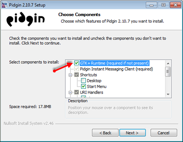 GTK and runtime selection - all in one chat messenger for pc