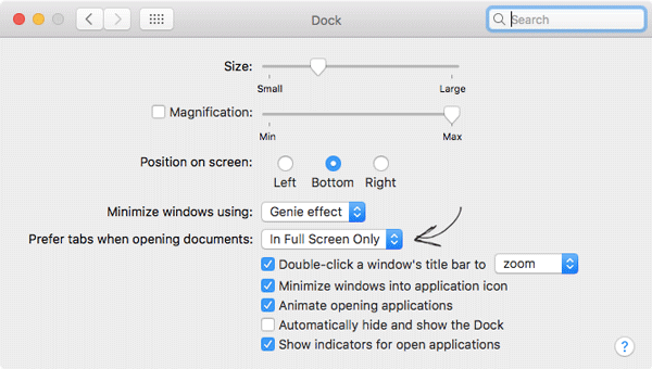 Get Tab Instead of New Window Hidden Features of macOS Sierra