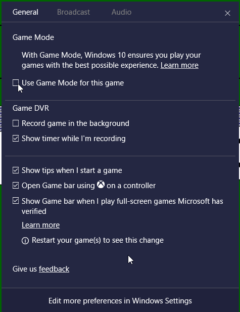 How to Turn on Game Mode in Windows 10