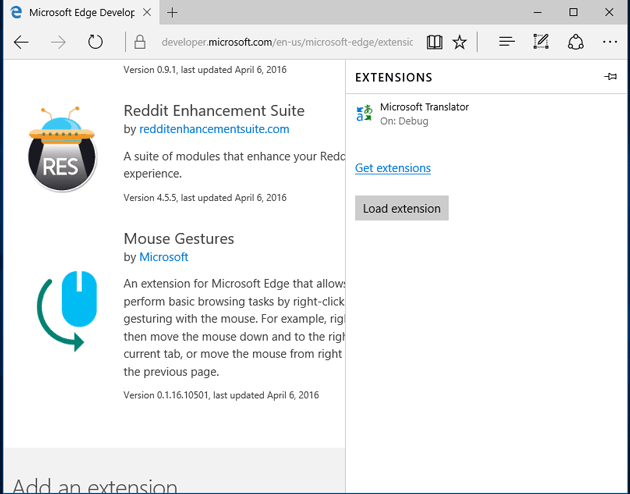 How to install Extension in Microsoft Edge