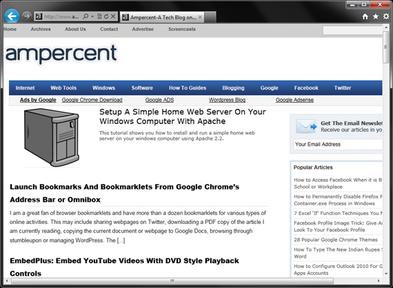 IE9 New Visusaly Design