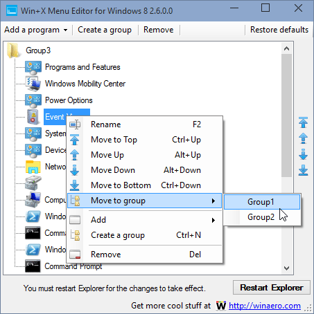 Interchange-program-between-groups