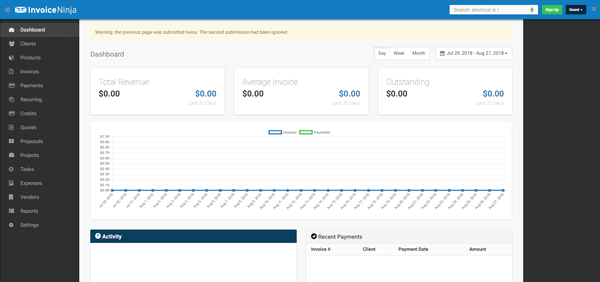 Invoice Ninja Best Invoice Maker Apps for Small Business and Freelancer